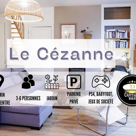 Apartment Le Cezanne - Jardin - Parking - Babyfoot - Centre-ville Troyes